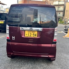 64,500km 車検2年付き　　N-BOX  赤　　スライドドア　軽自動車　軽バンの画像