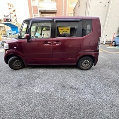64,500km 車検2年付き　　N-BOX  赤　　スライドドア　軽自動車　軽バンの画像