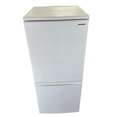 SHARP 冷蔵庫 SJ-D14F-W 137L ホワイト 一人...