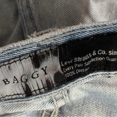 【復刻】LEVI'S バギー シルバータブ W26L28の画像