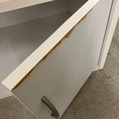 K2506-396 キッチンキャビネット 食器棚 ホワイト キズ汚れめくれ有りの画像
