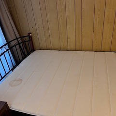 取引再開！ダブルベッドフレームとマットレスの画像