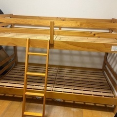 ニトリ2段ベッド　すのこタイプの画像