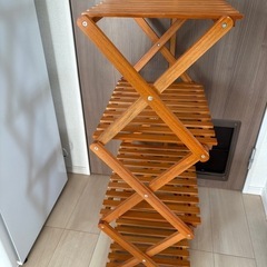 おしゃれな木目ラック【2個セット】の画像