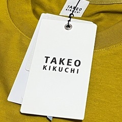 タケオキクチ✨テーラード Tシャツ ロングスリーブ マスタード L 新品 長袖の画像