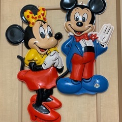 ディズニー　壁飾り　プラスチック　ブリスター