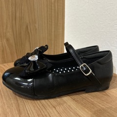 フォーマルシューズ　19.5 19 20 黒 冠婚葬祭 発表会 の画像
