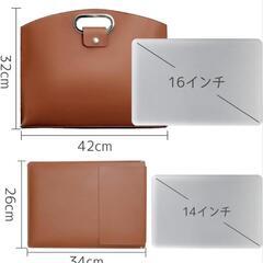 ✨新品✨大容量 ノートパソコンバッグ ブラック 16インチ対応 男女兼用の画像