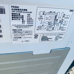 ✅ハイアール電気洗濯機✅ ✅JW-U55B✅ の画像