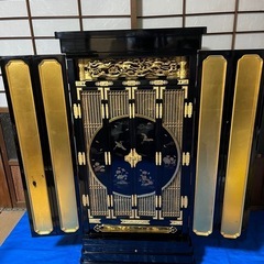 お仏壇(18号都　箔　内丸障子) 経机　仏具　京灯籠もお付けしますの画像