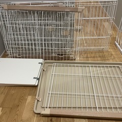 【決まりました】【中古】キャットケージ3段/アイリスオーヤマ猫ちゃんケージ3段の画像