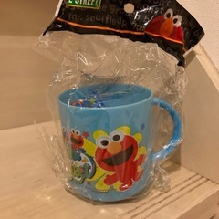セサミストリート　コップ&巾着袋セット