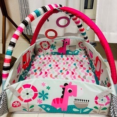 ベビージム プレイマット 赤ちゃん　ブライトスターツ ピンク 5-in-1 ヨアウェイ・ボール・プレイジム ボールプール ベビージム プリティ イン ピンク の画像