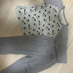 【90cm】西松屋　ベビーパジャマ　薄手　長袖　おにぎり　保育園　洗い替えの画像