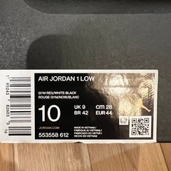 【AIR JORDAN 1 LOW “BRED TOE”】28cm（US10）の画像