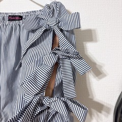 ピンクミックスオフショルダーの画像