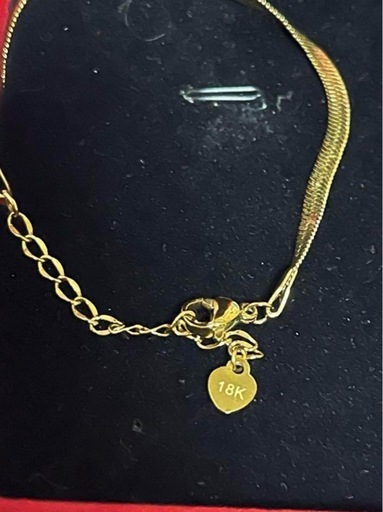 18Kゴールド スネークチェーンブレスレット❣️