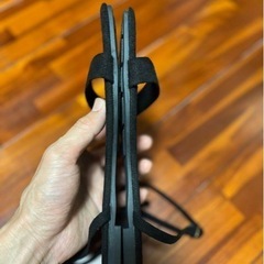 黒 スエード風 ストラップサンダル　サイズ25cm スリッパ
の画像