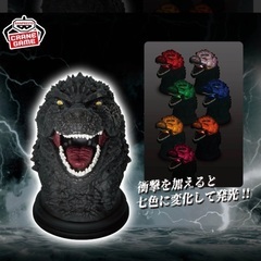 ゴジラ好き‼️ガンダム好き‼️にはたまらない⁉️ゴジラヘッド発光フィギュア& 機動戦士ガンダムSEEDアカツキヘッド型スピーカーの画像