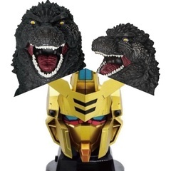 超カッコいい‼️ゴジラヘッド発光フィギュア& 機動戦士ガンダムS...