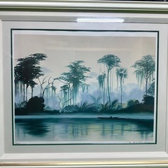 人気海外ブランドアイテム｜ファッション通販 静寂の湖にて 94/100 ミッシェル・バテュ (ミン) 衣摺加美北の 絵画