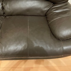 ソファ　ブラウン　レザー　合皮　組み合わせ
の画像