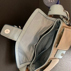 coach 水色ハンドバッグの画像
