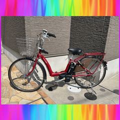 🌈大容量8Ah　ヤマハ　パスラフィーニ　電動自転車　子供乗せ　3...