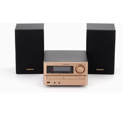 ORION SMC-160BT② CDステレオシステム コンポ Bluetooth 5.0 和紙素材フルレンジスピーカー 木製 ＭＤＦバスレフキャビネット USB MP3 WMA FM AM オーディオ美品の画像