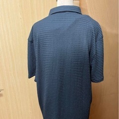 ダークブルー 半袖ボタンシャツ　サイズMの画像