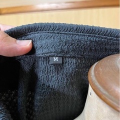 ダークブルー 半袖ボタンシャツ　サイズMの画像