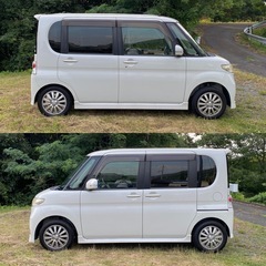 ⭐️コミコミ価格⭐️★車検令和8年3月まで★社外ナビ★フルセグTV★ETC付き★DAIHATSU タントカスタム★の画像