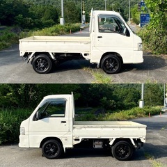 ⭐️コミコミ価格⭐️★車検令和8年12月まで★5速MT★エアコン付き★パートタイム4WD★SUBARU サンバートラック★の画像