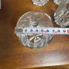カットガラス風ロックグラス6個セットの画像