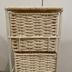 【お譲り先決定】3段スリムワゴン　ニトリの画像