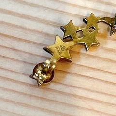 ete ピアスイヤリング　片耳　  925とK18の画像