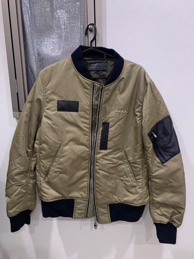 MA-1スタイルジャケット Muta Marine カーキ Mサイズ