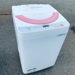 EJ382番 SHARP 電気洗濯機 ES-GE60R-P