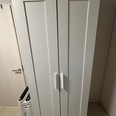 【値下げ】IKEA ブリムネス　ワードローブ　ホワイトの画像
