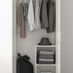 【値下げ】IKEA ブリムネス　ワードローブ　ホワイトの画像