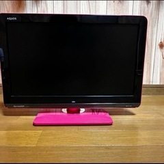SHARP AQUOS LC-19K3 ピンク テレビの画像