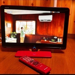 SHARP AQUOS LC-19K3 ピンク テレビの画像