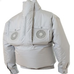 【新品】空調服セットLLサイズ　フルハーネス対応長袖空調服、ワンタッチファン、ケーブル、7.2Vバッテリーセットの画像