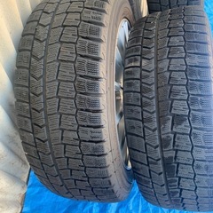 美品　EUROTECH ユーロテック　ホイール ダンロップ　ウィンターマックス　スタッドレスタイヤ　4本　
セット　225/50R17 7J PCD112 の画像
