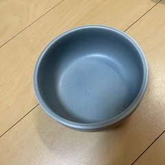 グレー 陶器製 犬用フードボール 猫 ペット 皿の画像