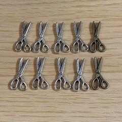 はさみ チャーム ハンドメイド 10個セット