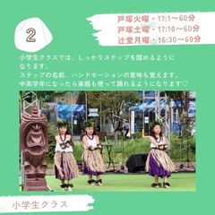 横浜・戸塚フラダンス教室 5周年記念 子供クラス新規新規生徒募集！の画像