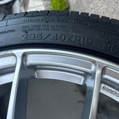 レイズ　ホムラ　４本19インチタイヤホイール　5H114.3の画像