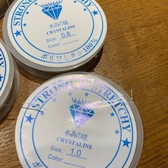 ステンレス針金 0.28mm、水晶の線 ポリウレタン製 0.4～1.2の画像
