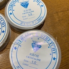 ステンレス針金 0.28mm、水晶の線 ポリウレタン製 0.4～1.2の画像